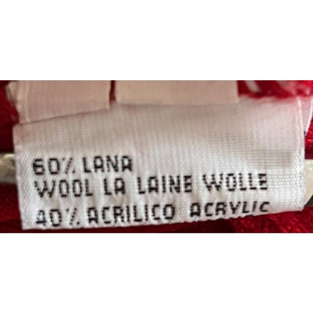 Paul & Shark Yachting Men's XXL Long Sleeve Crew Neck Red Wool Blend Sweater - Picture 9 of 10